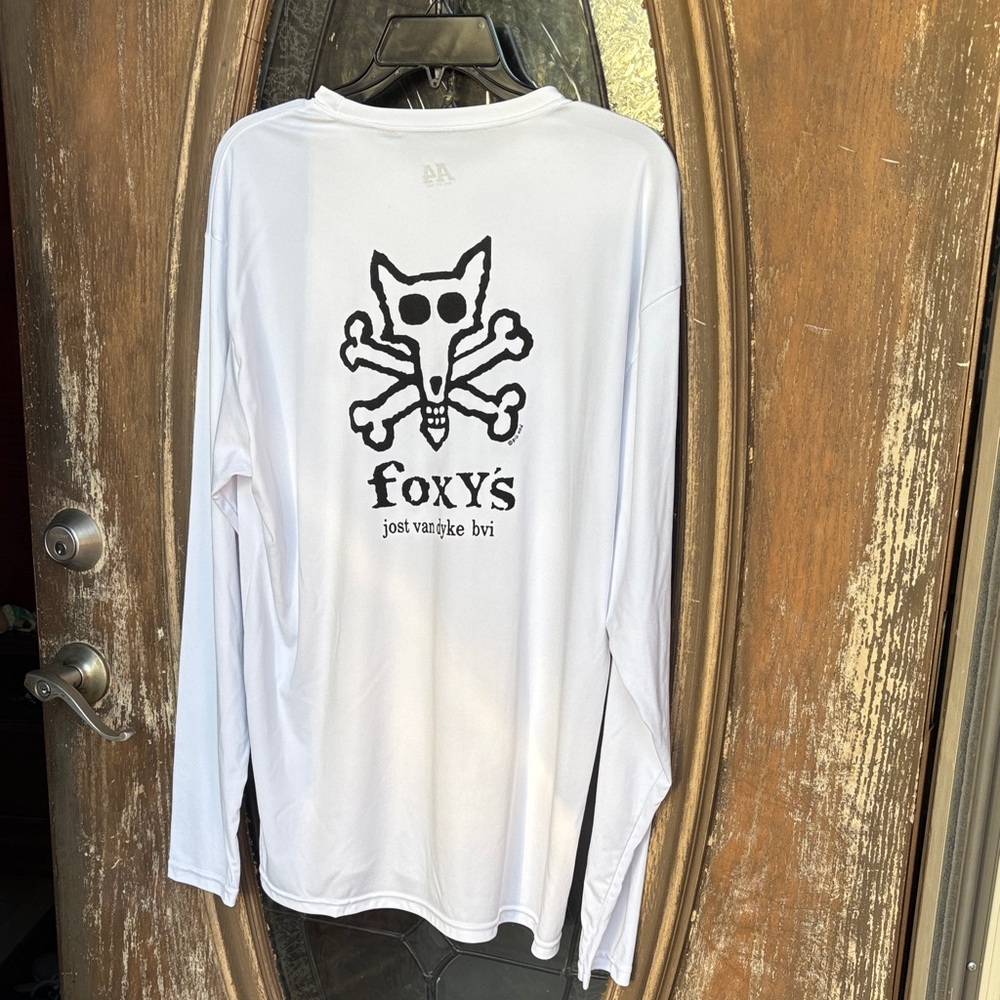 Vintage Foxys Crossbones Long Sleeve Tee! Large